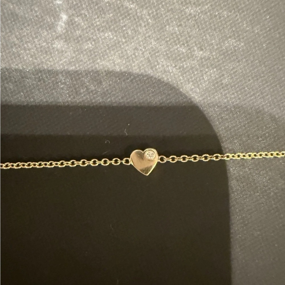 Zoe Lev Gold Heart Bracelet